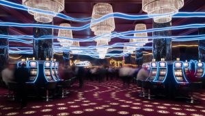 blue gambling floor serenity
