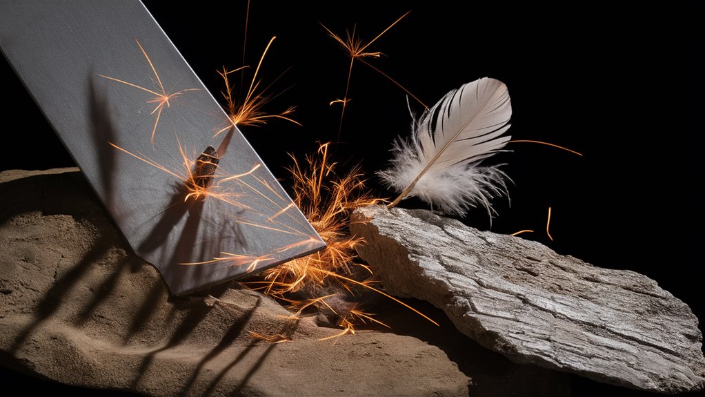 light and solid sparks