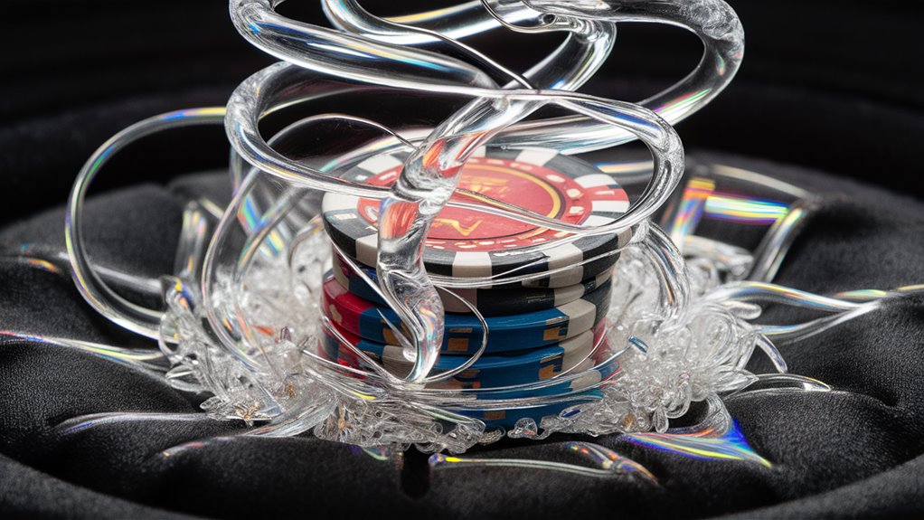 translucent poker scene weaving