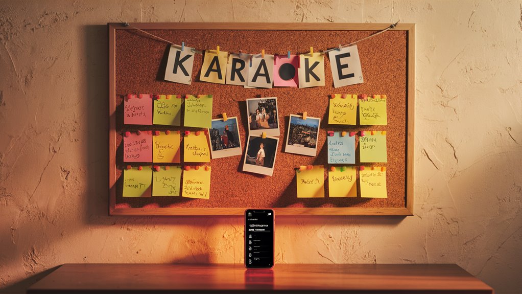 create singing song selection