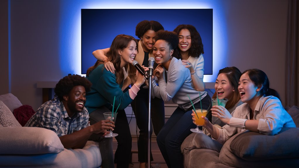 enjoy group singing together
