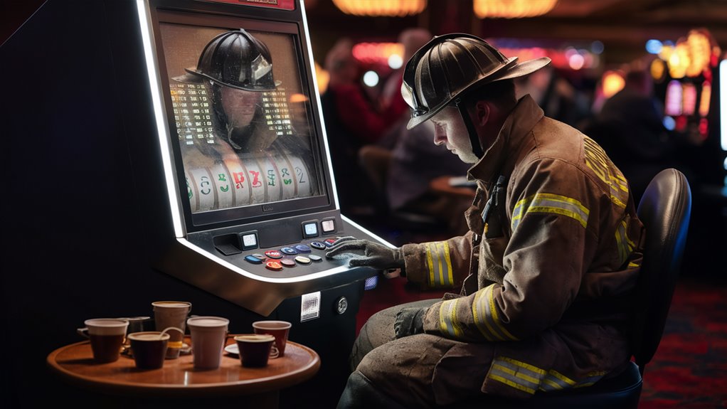firefighters battle gambling addiction