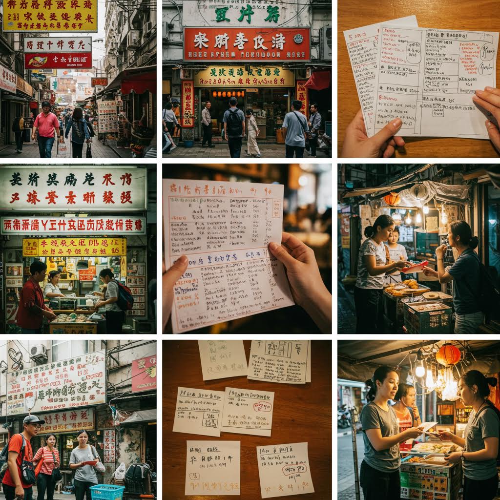 좁은 골목에 빼곡히 들어선 간판 사이로 사람들의 발걸음이 이어지고, 오래된 간판의 질감 속에서 온카스터디가 지닌 신뢰의 결을 떠올리게 하는 순간