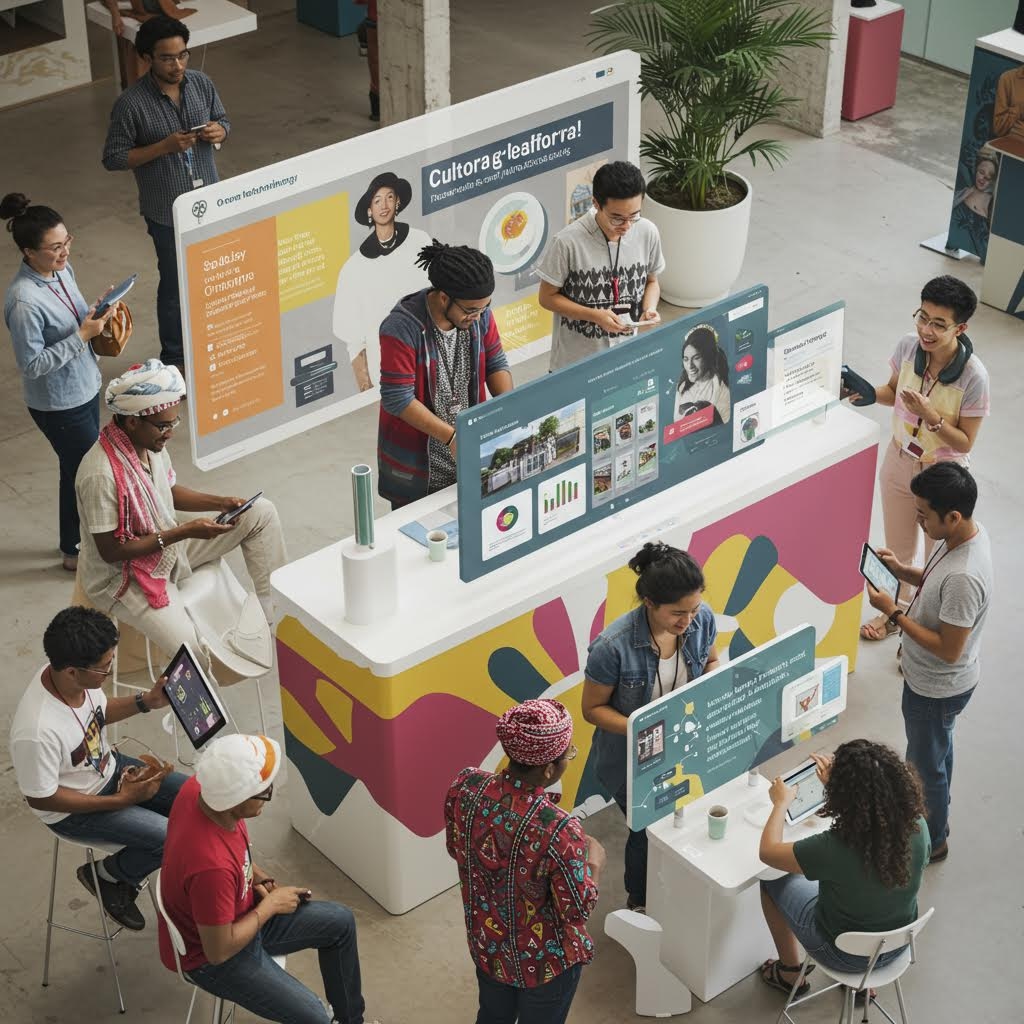 온카스터디 문화 예술 전시 부스 다양성